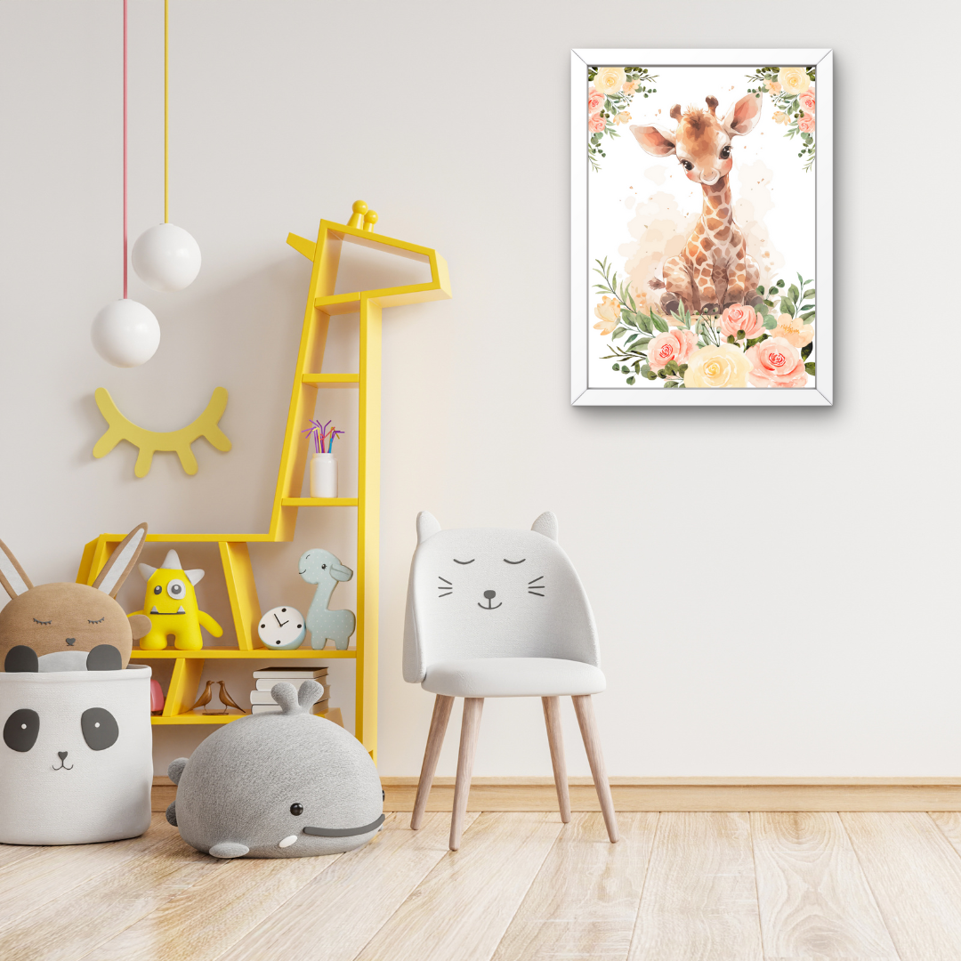 Set of cute baby woodland animals